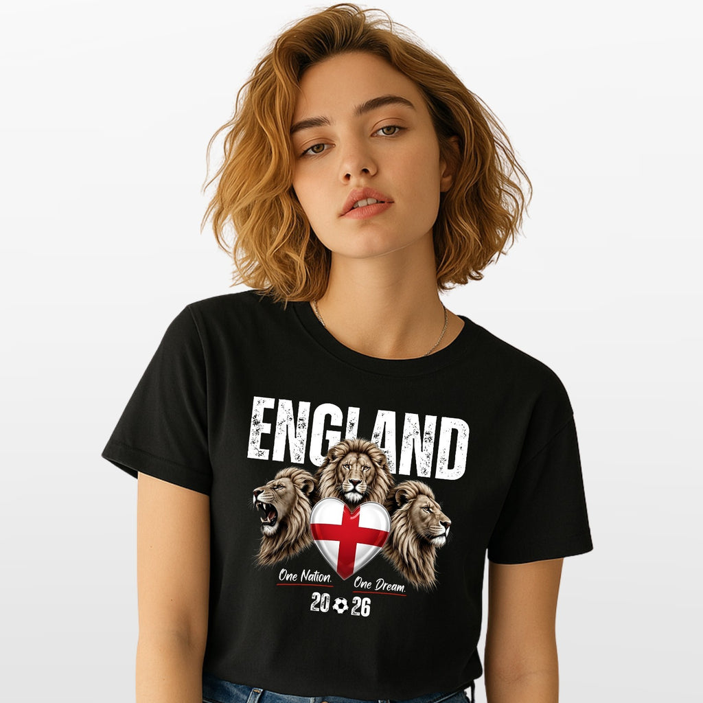 England Football 2026 Fan T Shirt England Flag Soccer Unisex Gift Tee