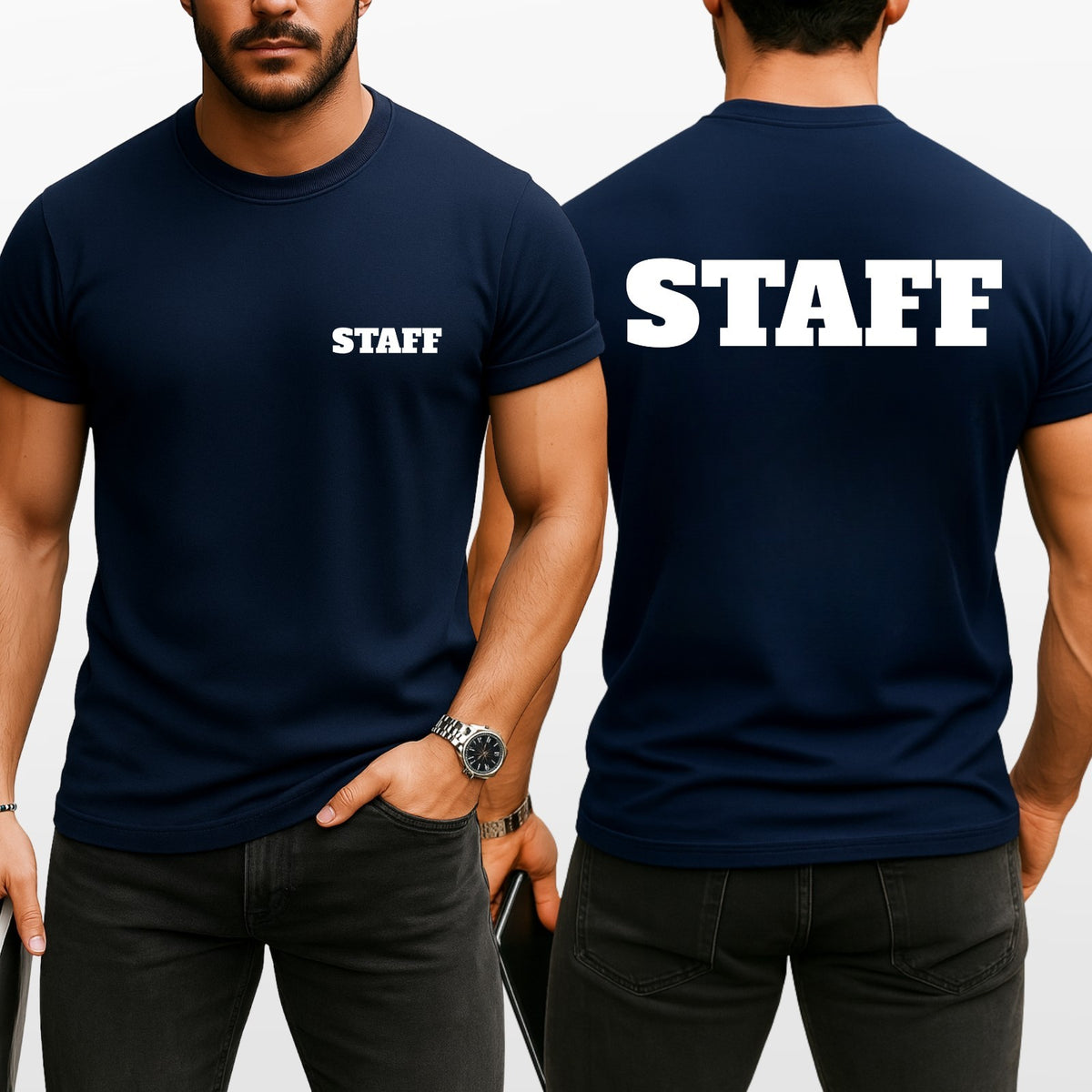 Personalized T-Shirt Event Staff T Shirt Custom Print Unisex Tee