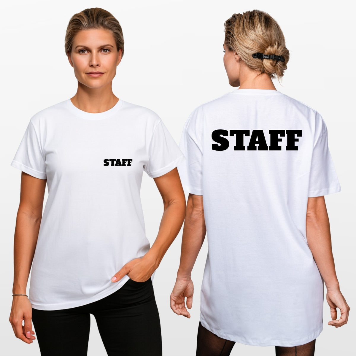 Personalized T-Shirt Event Staff T Shirt Custom Print Unisex Tee