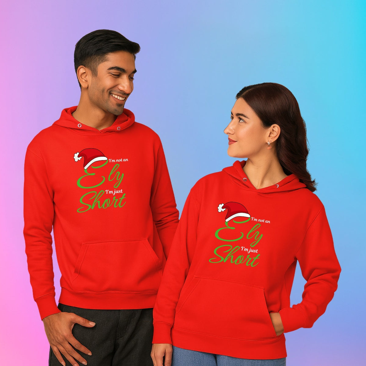 I am not an elf i am just short Funny christmas Hoodie Unisex Xmas Hoodie