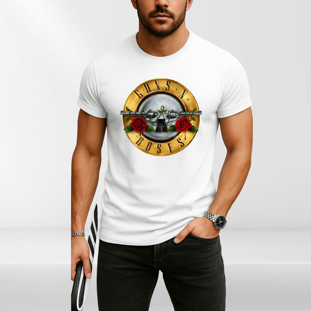 Guns N Roses Tour 2026 T-Shirt 80s Classic Rock Fan Concert Bullet Logo Gift Top