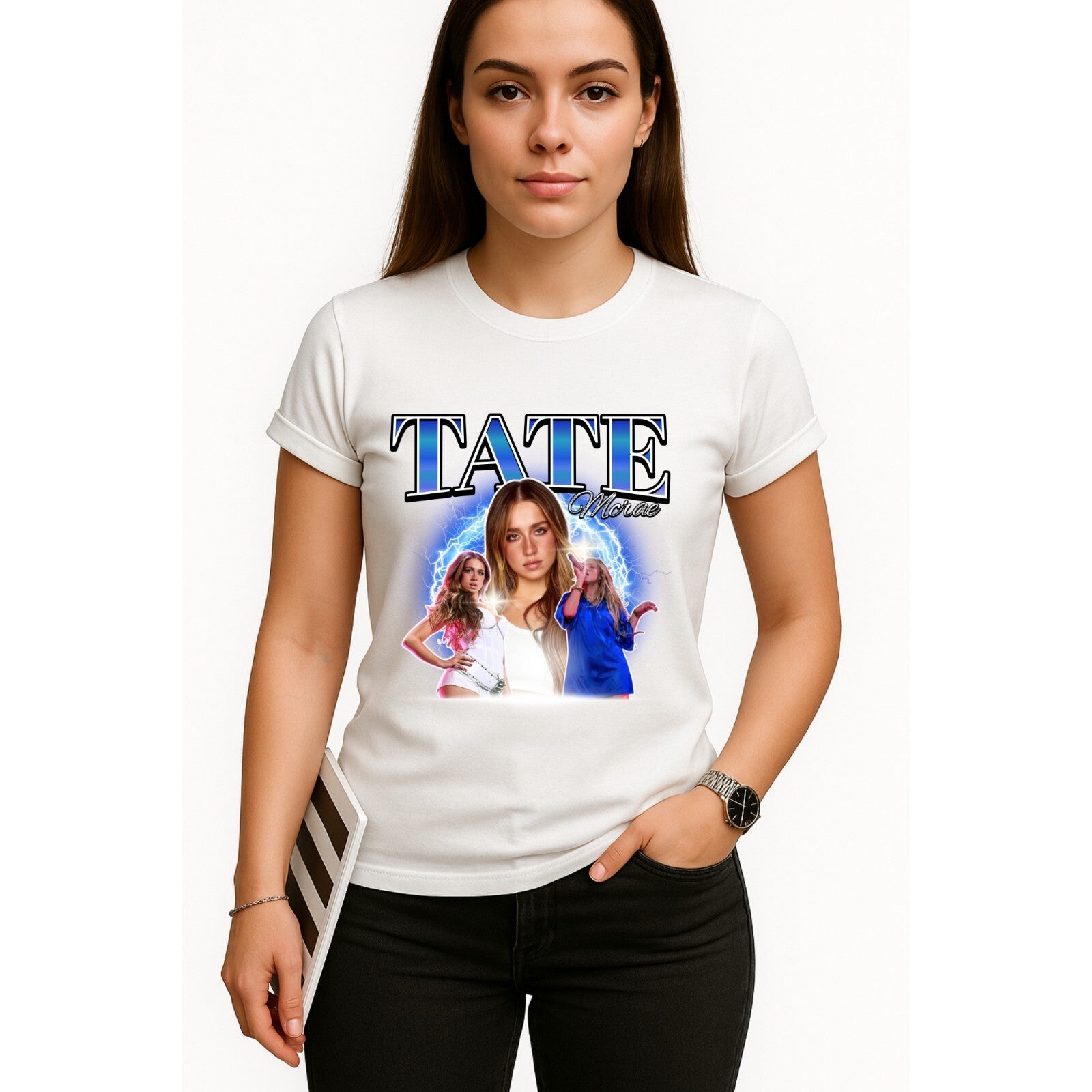 Tate McRae Concert Tour T-Shirt Design A product view 2