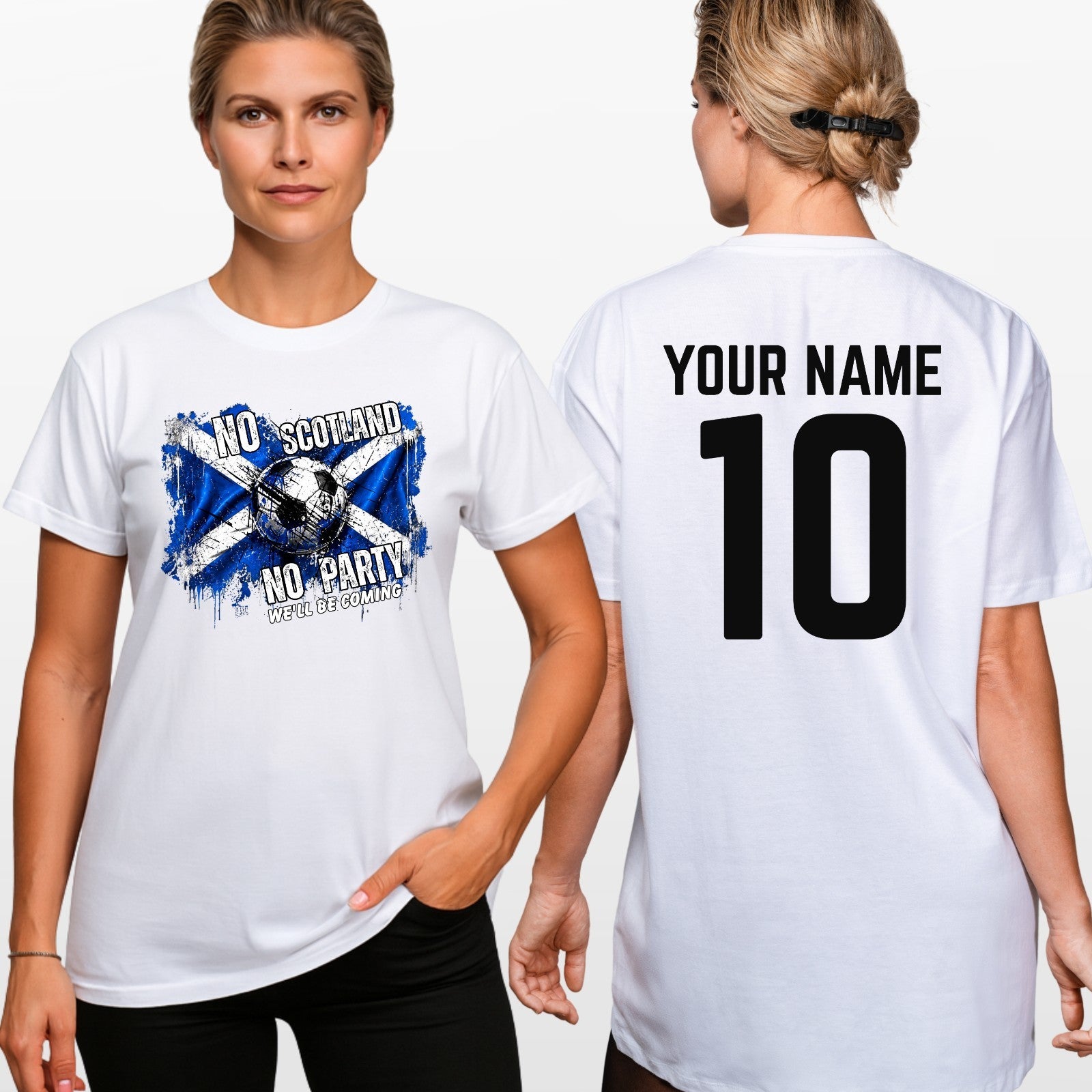 No Scotland No Party Football 2026 Adult T Shirt Soccer Fan Tee Top
