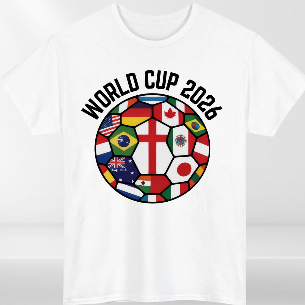 World Cup 2026 Football Shirt Flags Of The World Soccer Fan Graphic Tee