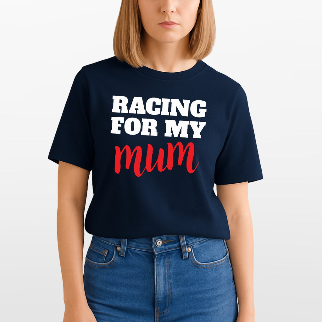 Racing For My Mum T-Shirt Charity Run Marathon Support Unisex Kids Tee