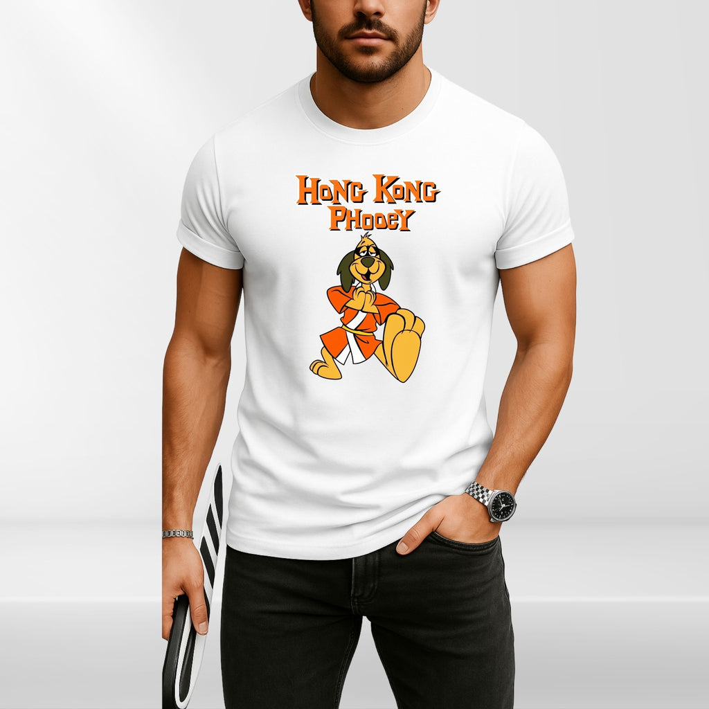 Hong Kong Phooey Inspired Vintage Cartoon T Shirt Retro Fan Tee Top UK