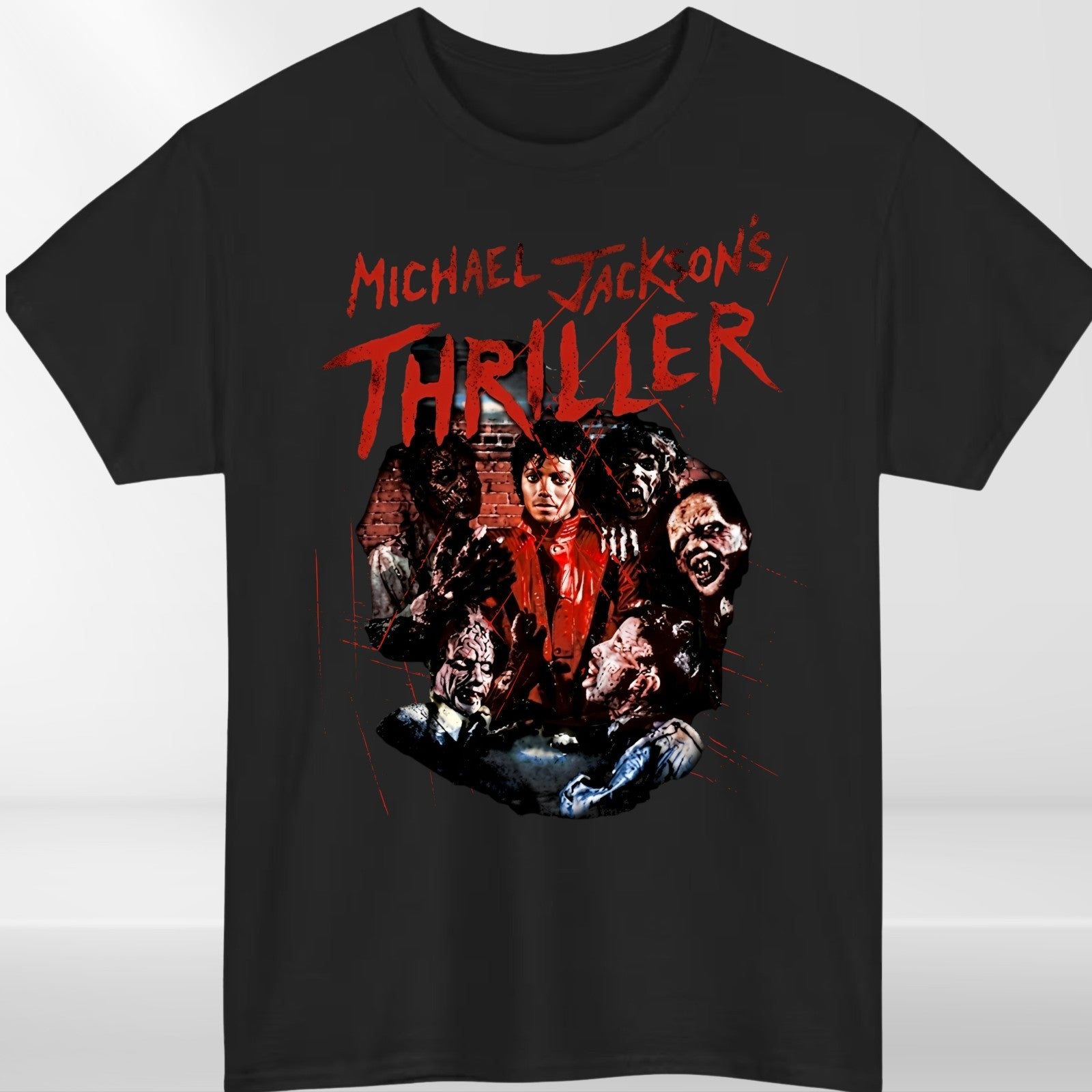 Thriller Inspired Graphic T Shirt Retro Pop Music Unisex Gift Tee Top