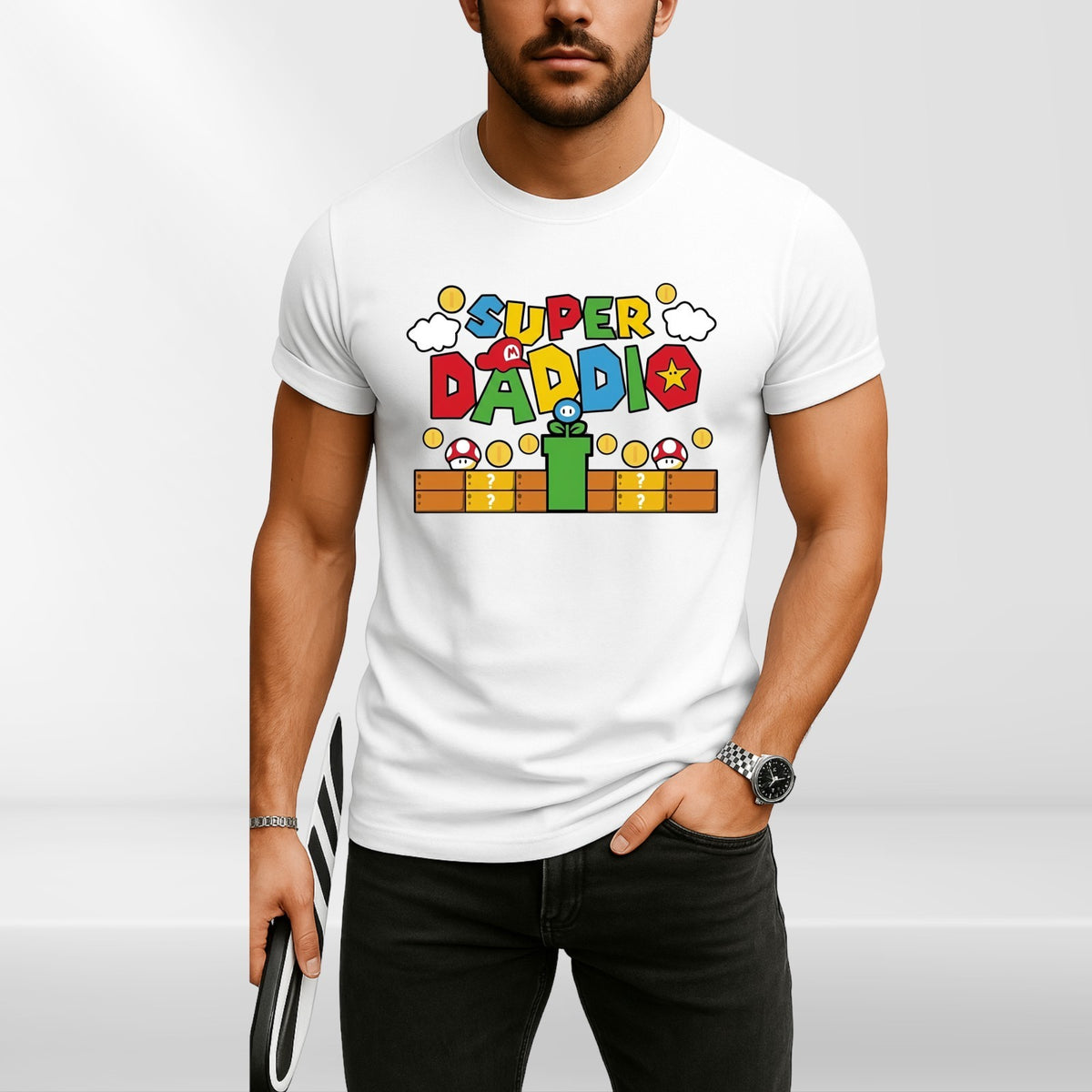 Gaming Dad Matching T Shirt Fathers Day Kids Baby Unisex Gift Tee Top