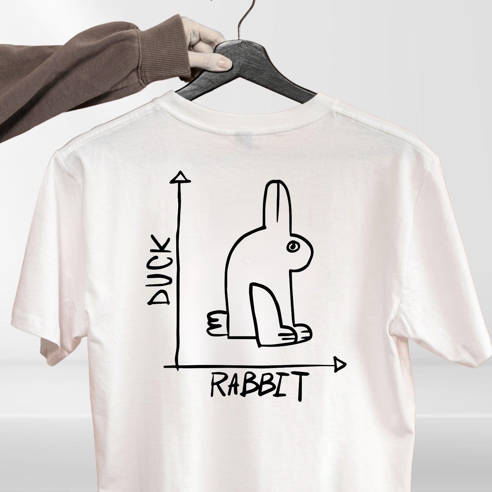 Funny Rabbit Duck T Shirt 100% Cotton Graphic Novelty Unisex Gift Tee UK