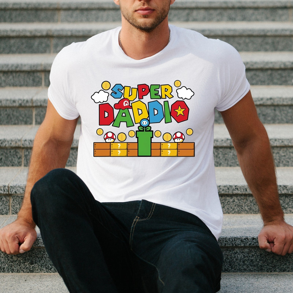 Gaming Dad Matching T Shirt Fathers Day Kids Baby Unisex Gift Tee Top
