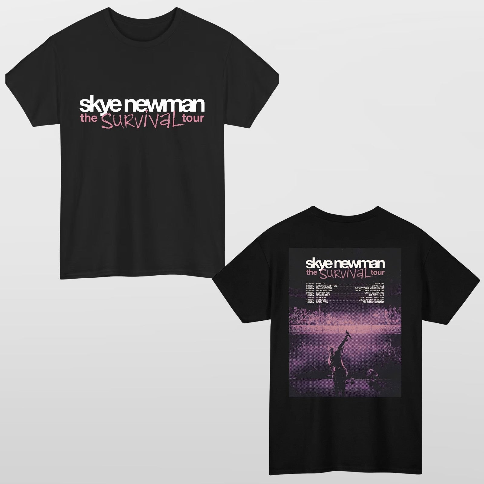 Skye Newman Survival Tour 2026 UK T Shirt Pop Music Concert Unisex Tee