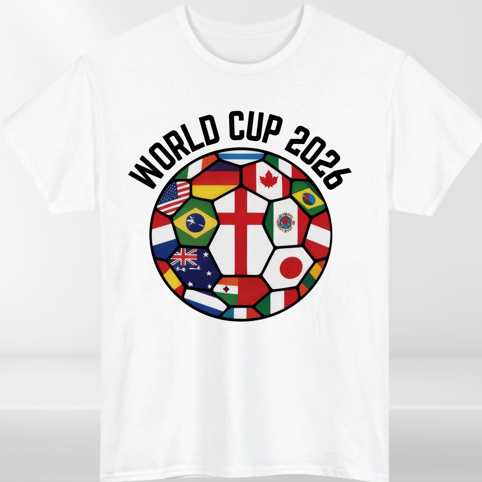World Cup 2026 Football Shirt Flags Of The World Soccer Fan Graphic Tee