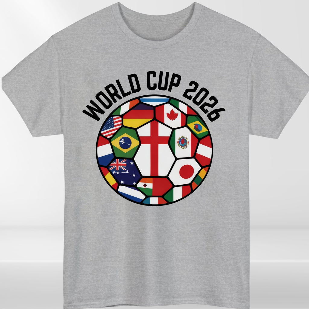World Cup 2026 Football Shirt Flags Of The World Soccer Fan Graphic Tee