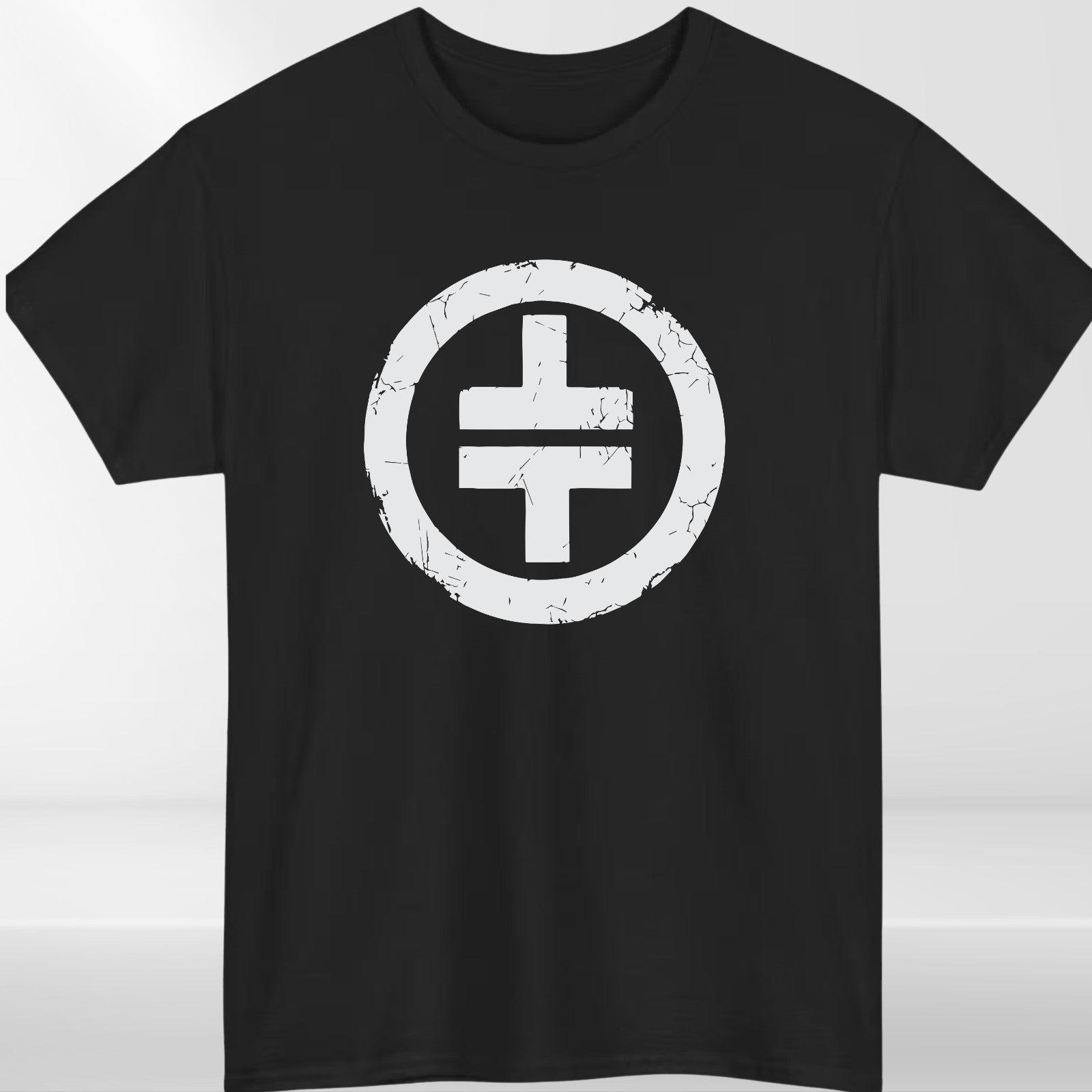 Glitter Circle Symbol Graphic T Shirt Music Inspired Unisex Tee Top