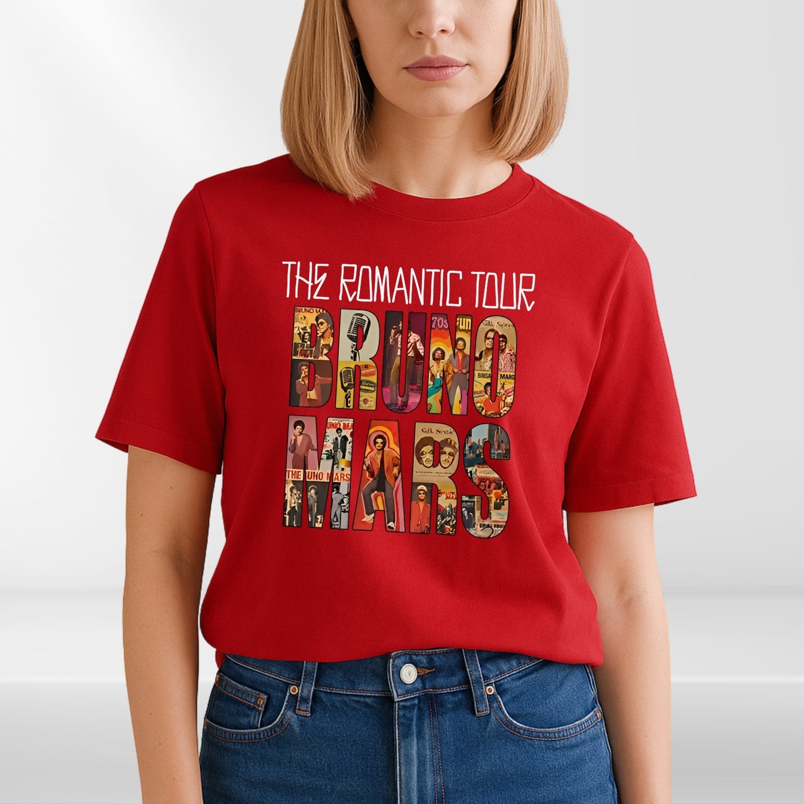 Bruno Mars The Romantic Tour 2026 Concert T Shirt Music Fan Unisex Tee UK
