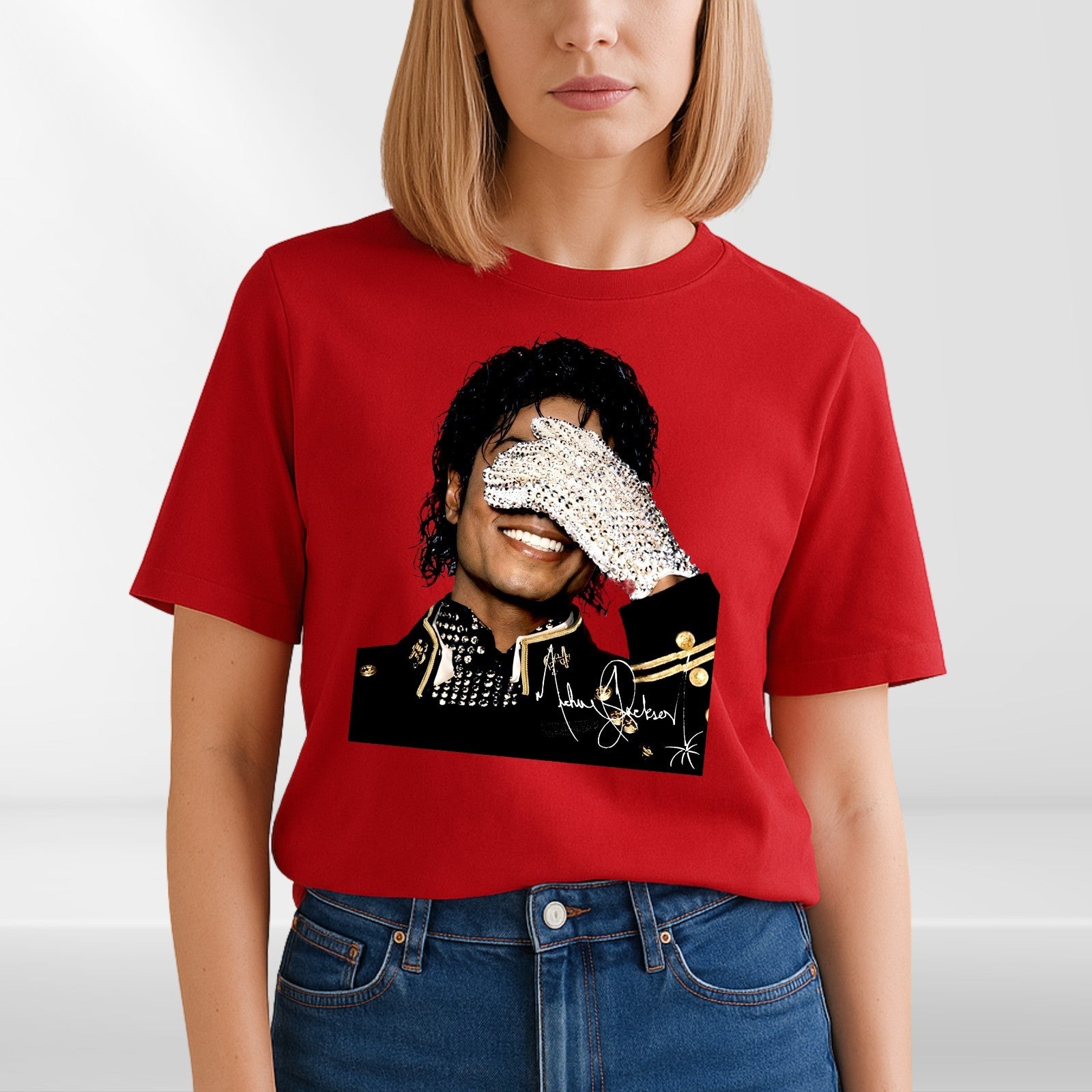 Michael Jackson Glove Graphic Tee, Music MJ King of Pop T-Shirt, a Perfect Gift