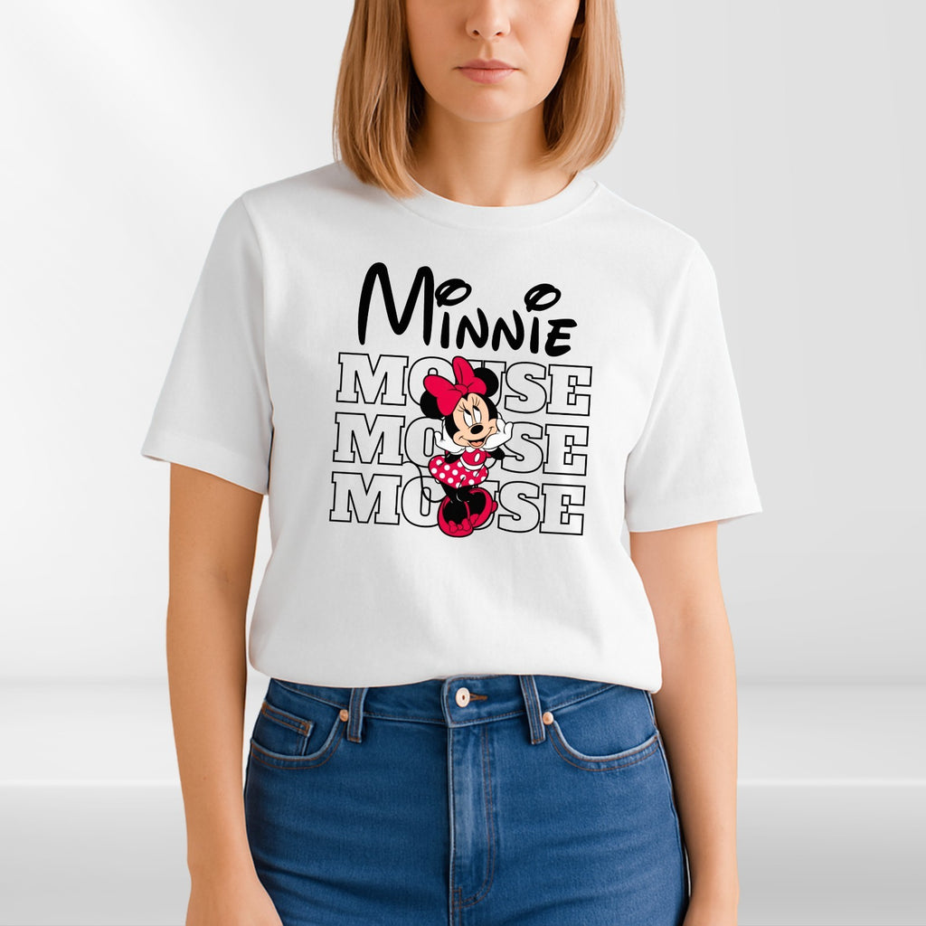 Mickey Minnie Couple Matching T-shirt Mouse Disney Trip Family Unisex Kids Tee