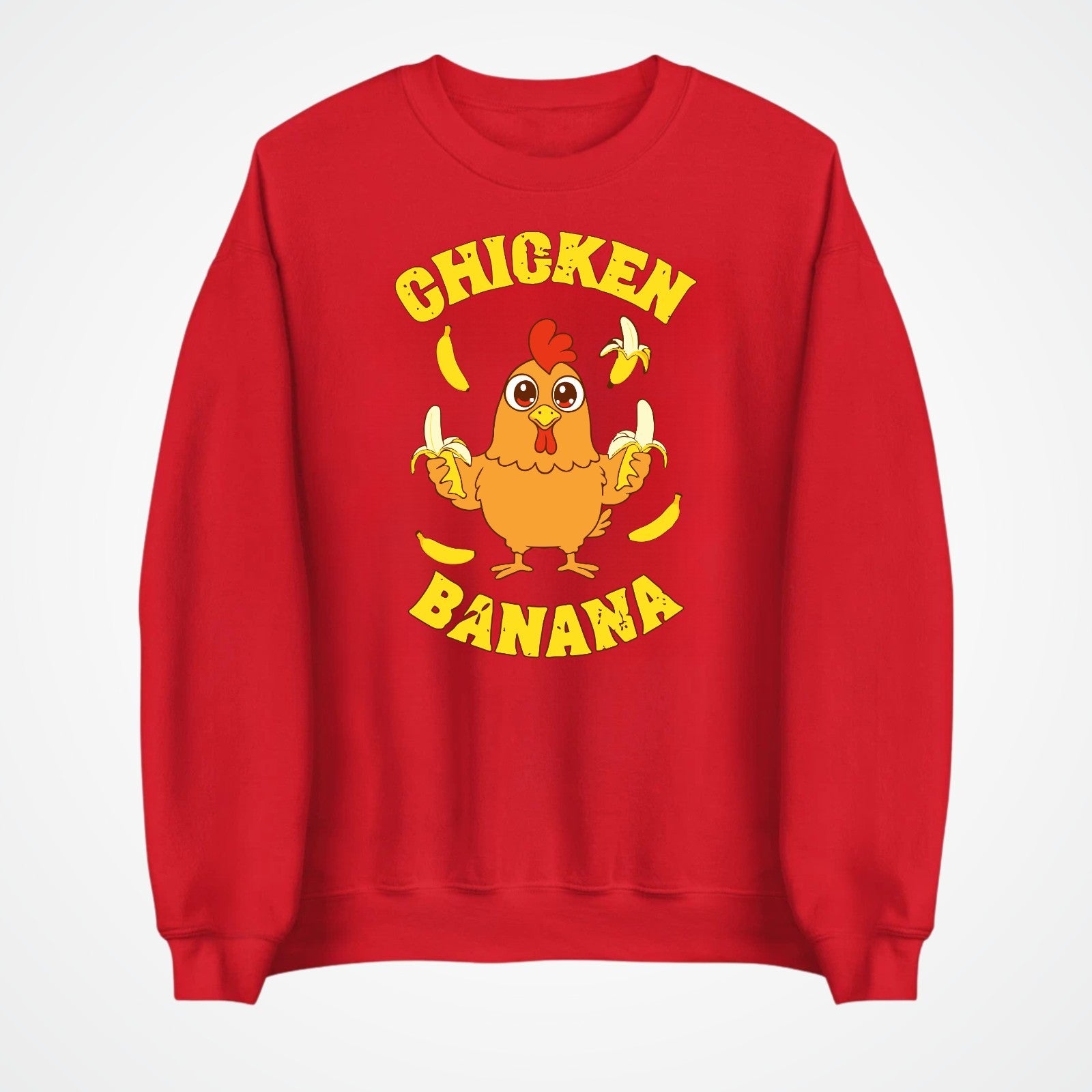Chicken Banana Jumper | Funny Chicken Meme Sweatshirt | Cute Gift | Kids to 4XL