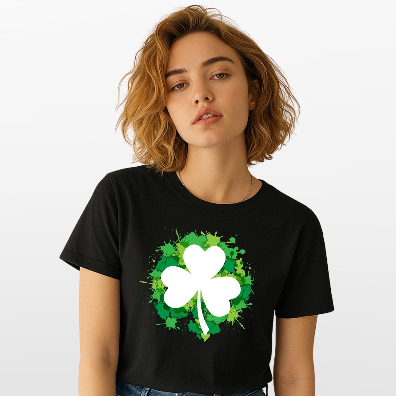 Shamrock T Shirt St Patricks Day Clover Graphic Tee Irish Unisex Top