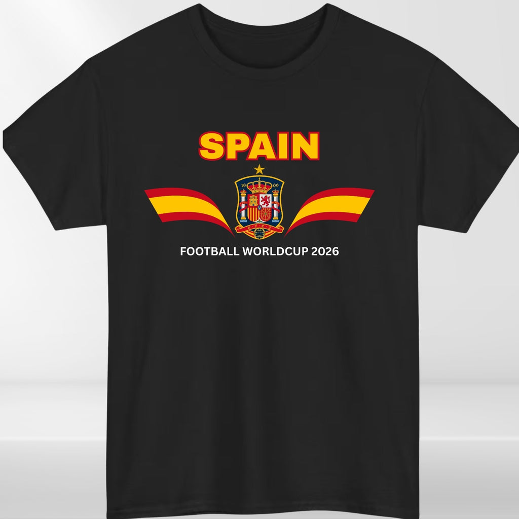 Spain Football Fan T-Shirt 2026 Supporters Flag Unisex Tee Adult World Cup Gift