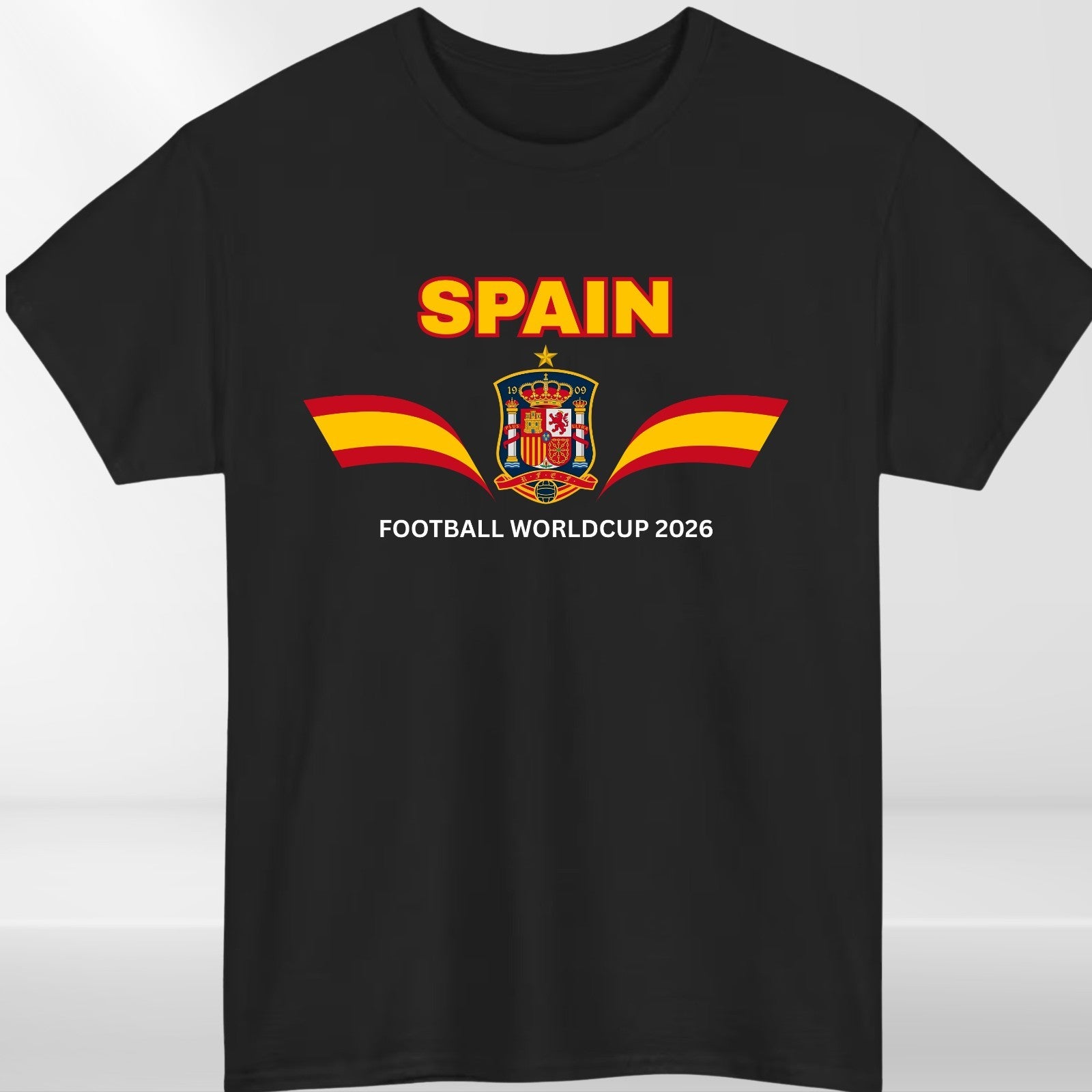 Spain Football Fan T-Shirt 2026 Supporters Flag Unisex Tee Adult World Cup Gift