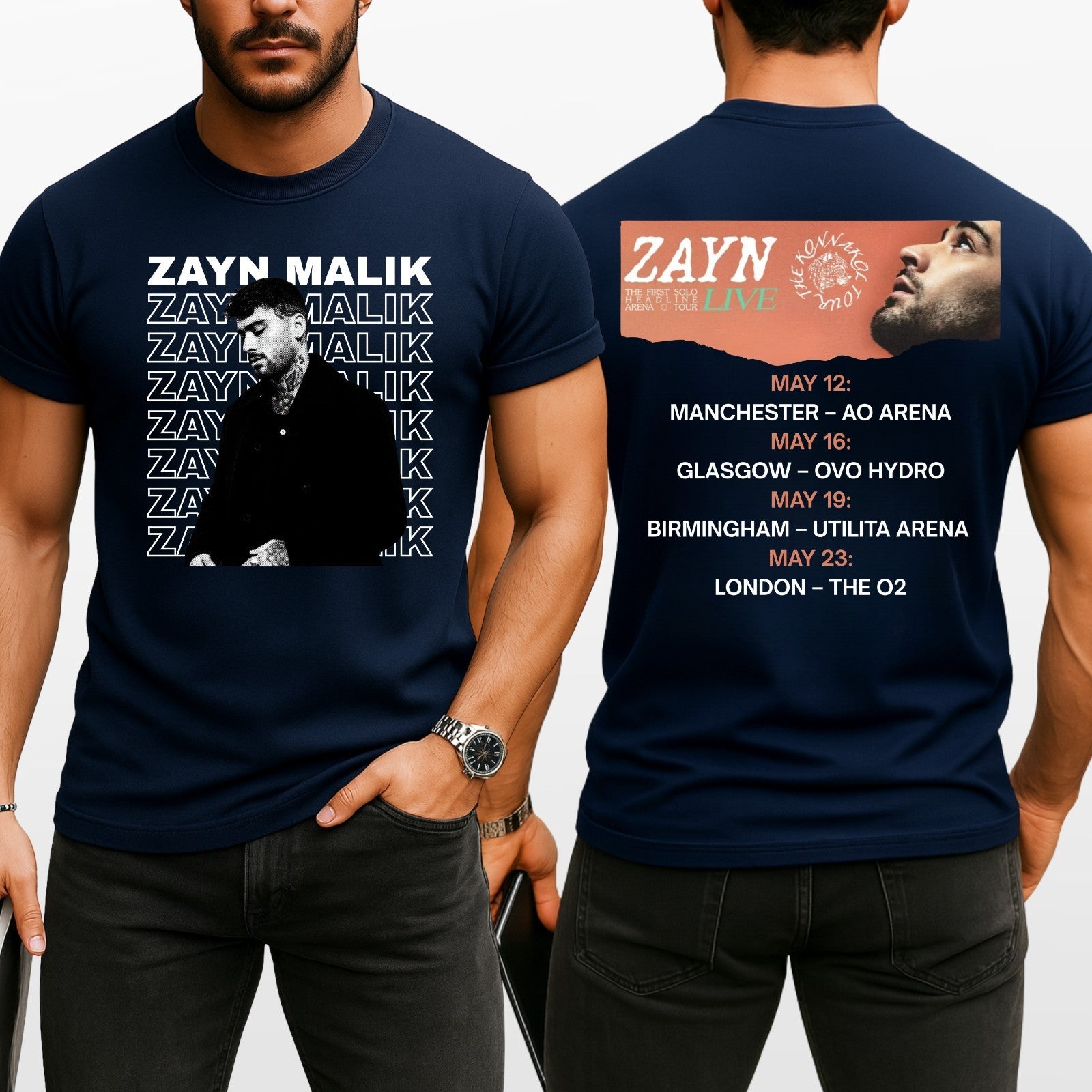 Zayn Konnakol Music 2026 Unisex T-Shirt - UK London Concert Dates Gift Tee Top