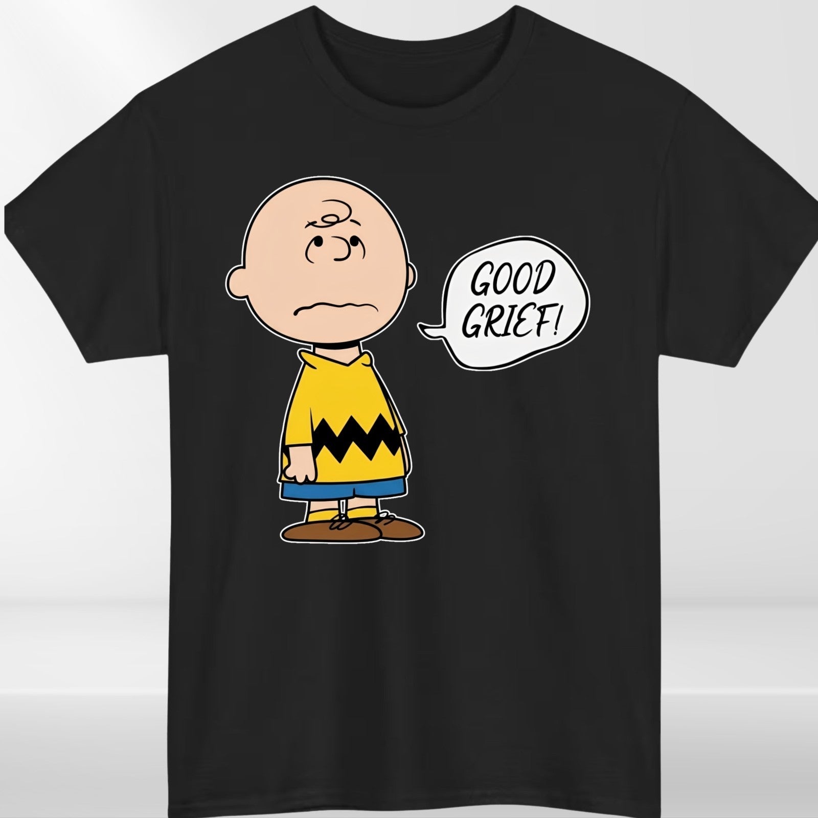 Good Grief Cartoon Unisex T-Shirt-Funny Peanuts Comic Strip Sarcastic Retro Tee