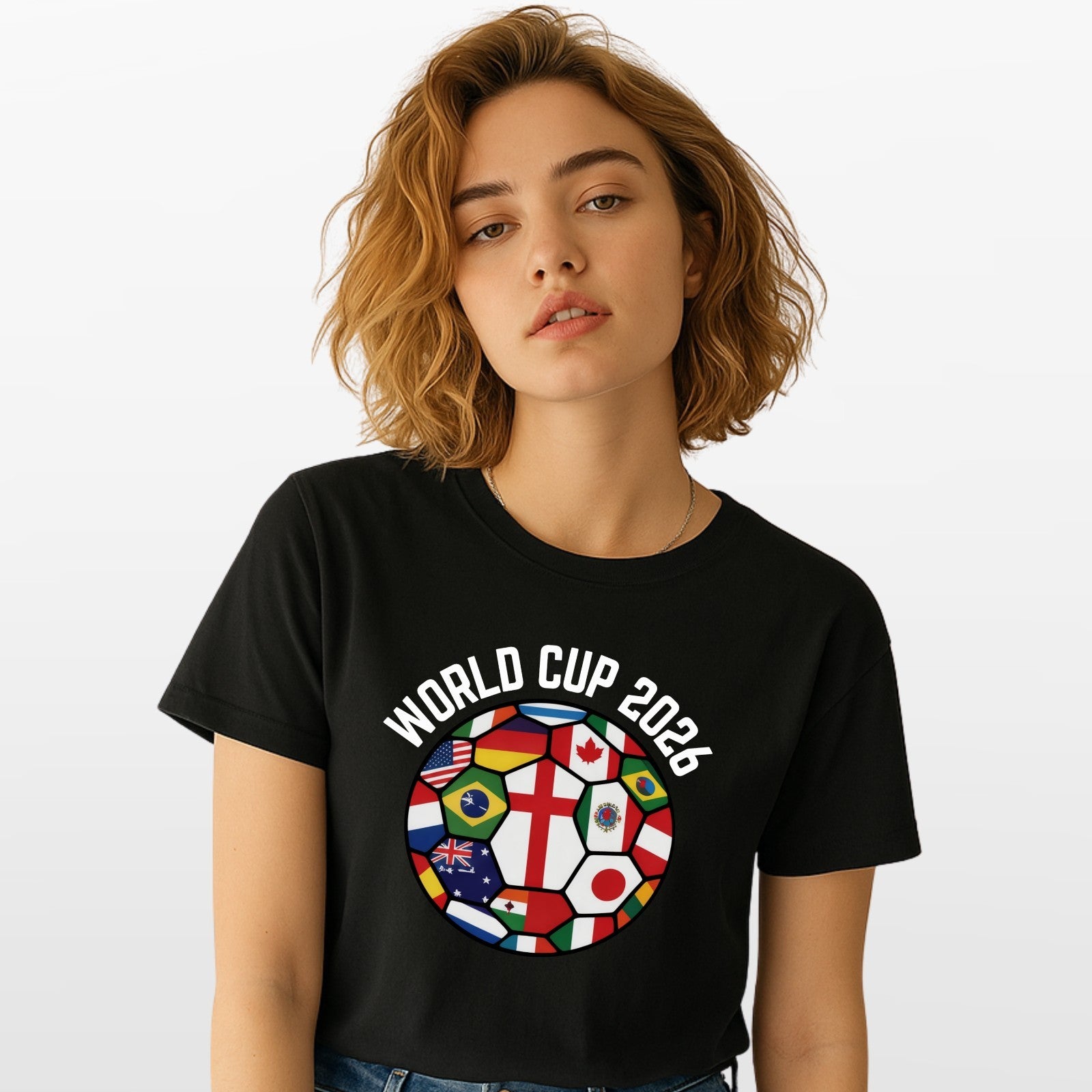 World Cup 2026 Football Shirt Flags Of The World Soccer Fan Graphic Tee