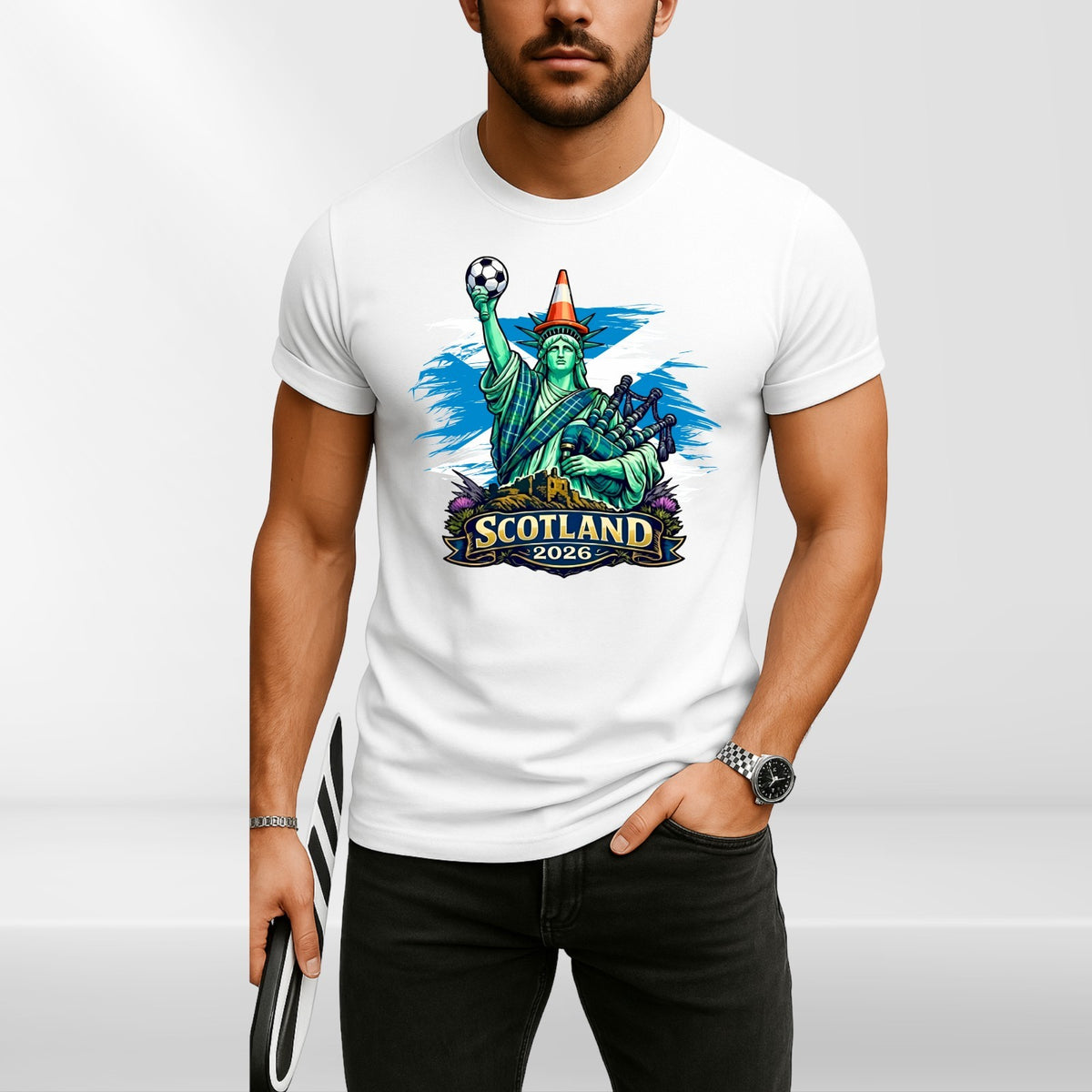 Scotland Football World cup Liberty Cone T shirt 2026 Unisex Kids Gift Tee
