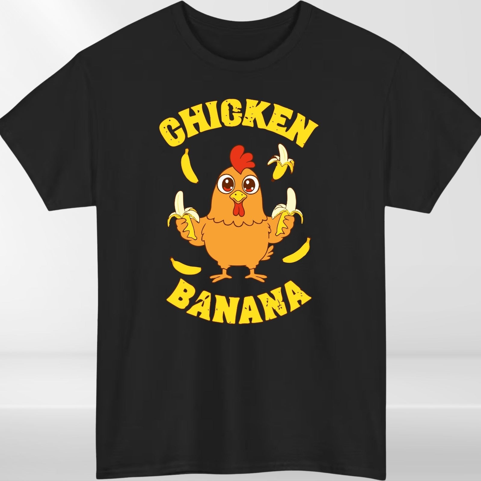 Chicken Banana T Shirt | Funny Chicken Meme Tee | Cute Cartoon Gift | Kids to 4X