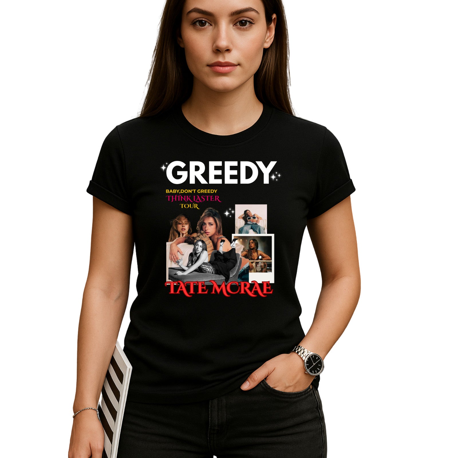 Tate McRae Concert Tour T-Shirt Design C product view 5