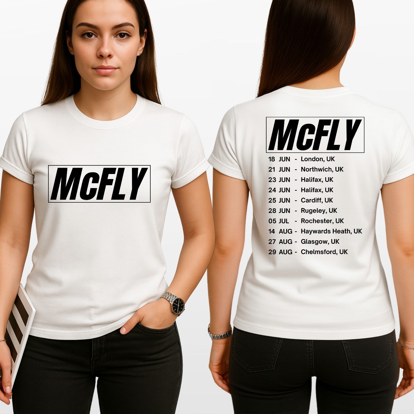 McFly Band T Shirt UK Tour 2026 Concert Fan Printed Unisex Tee Top