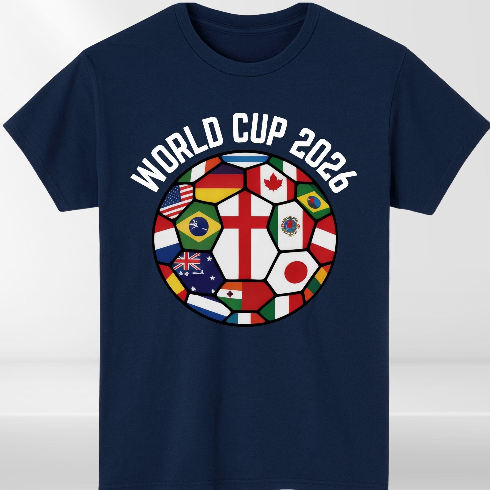 World Cup 2026 Football Shirt Flags Of The World Soccer Fan Graphic Tee