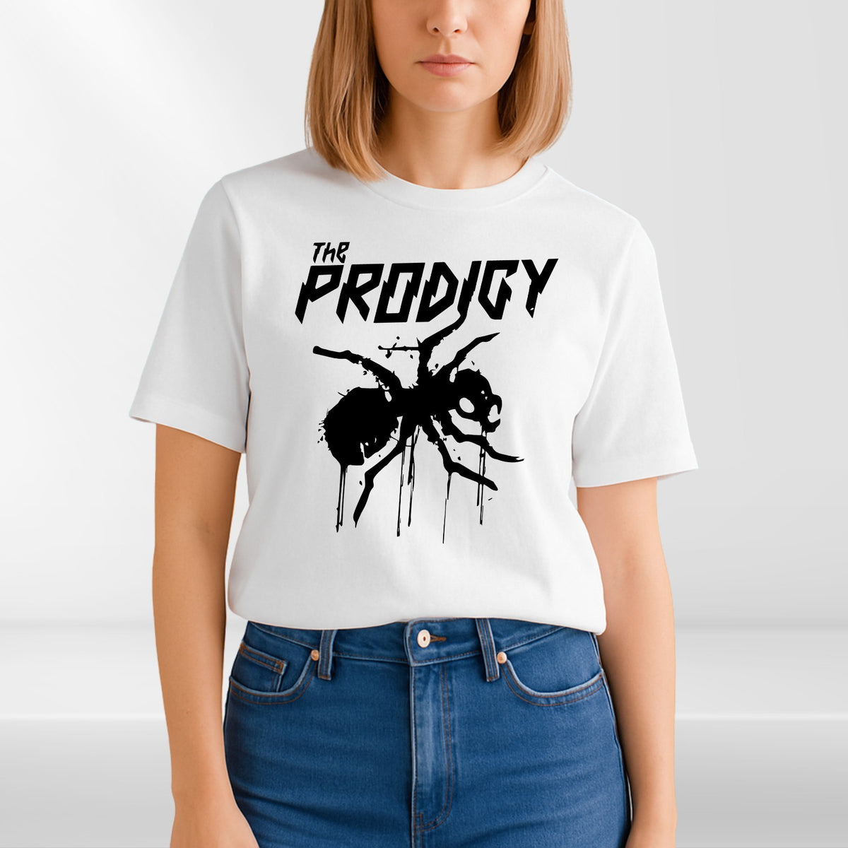 The Prodigy Spider Design On Round Neck Short Sleeve Unisex T-Shirt