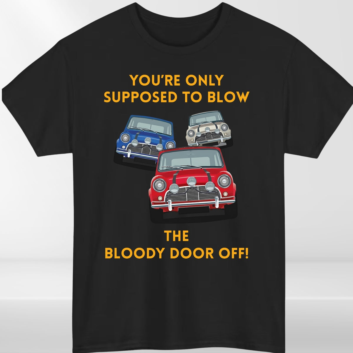 Retro Mini Cooper Quote T Shirt Classic British Car Lover Vintage Gift Tee UK