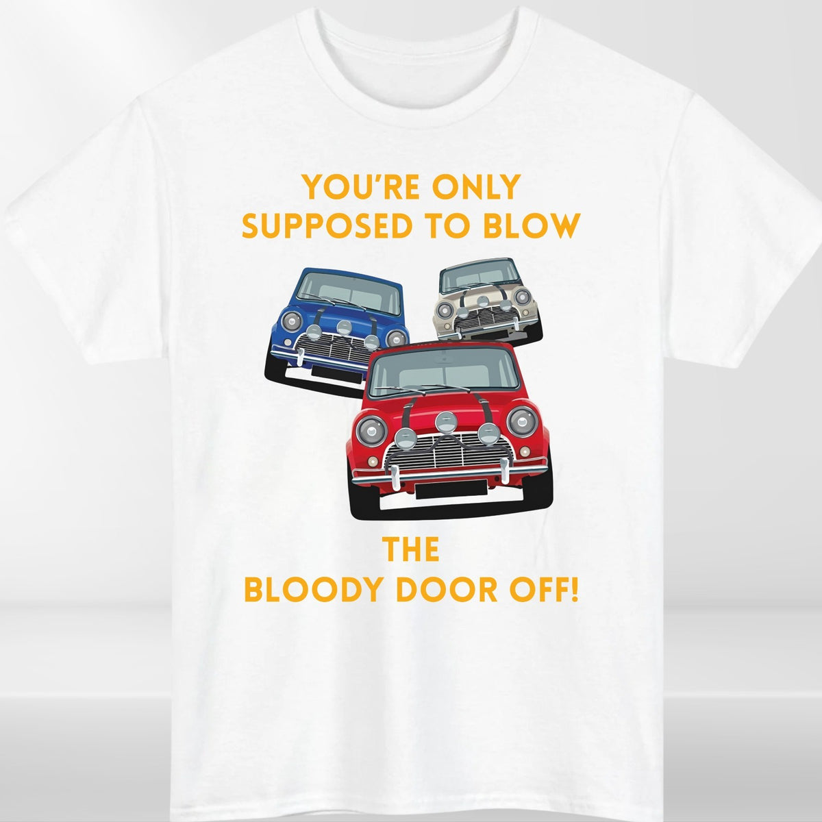 Retro Mini Cooper Quote T Shirt Classic British Car Lover Vintage Gift Tee UK