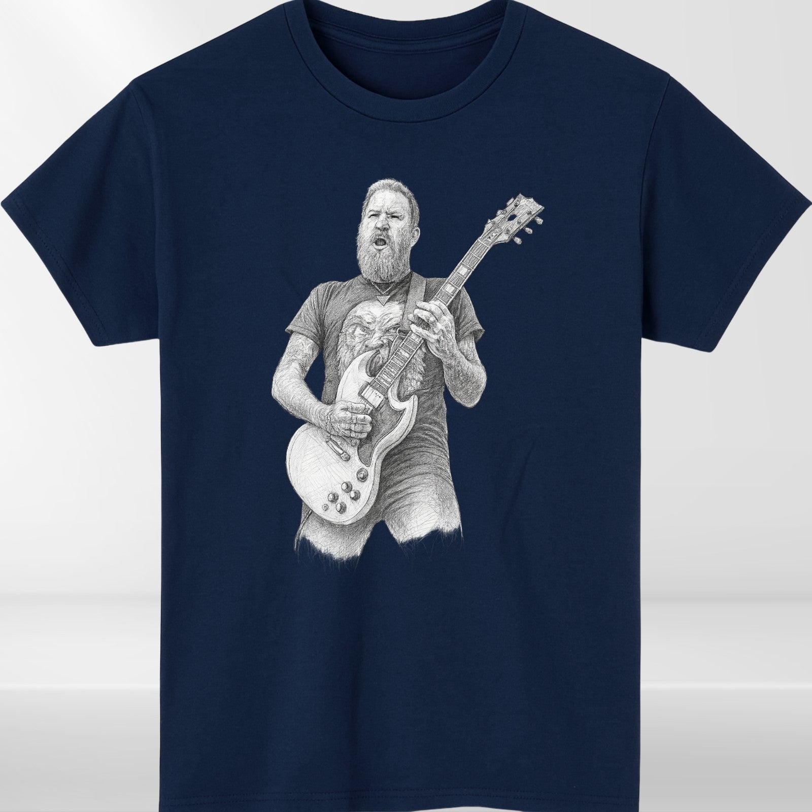 New Brent Hinds Mastodon Band Cotton Black All Size T Shirt Unisex