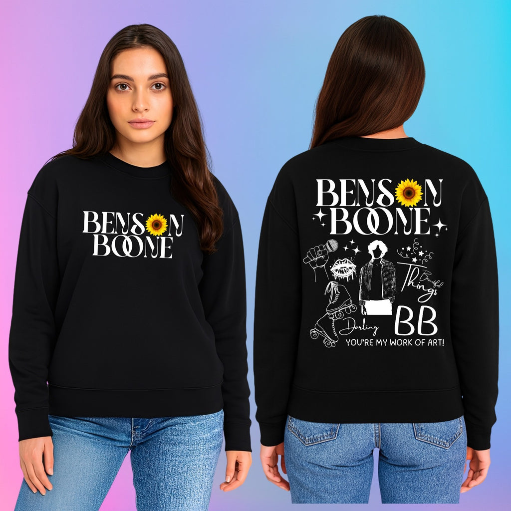 Emotional Pop Front & Back Jumper  Benson Boone concert lyrics Jumper top