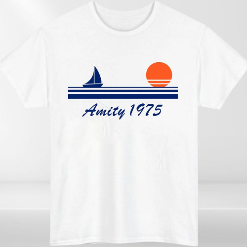 Amity 1975 's Island Cotton Retro T-Shirt product view 2