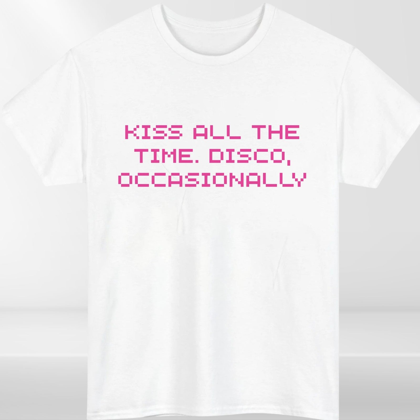 Kiss All The Time Disco Occasionally T Shirt Music Fan Concert Tee Top
