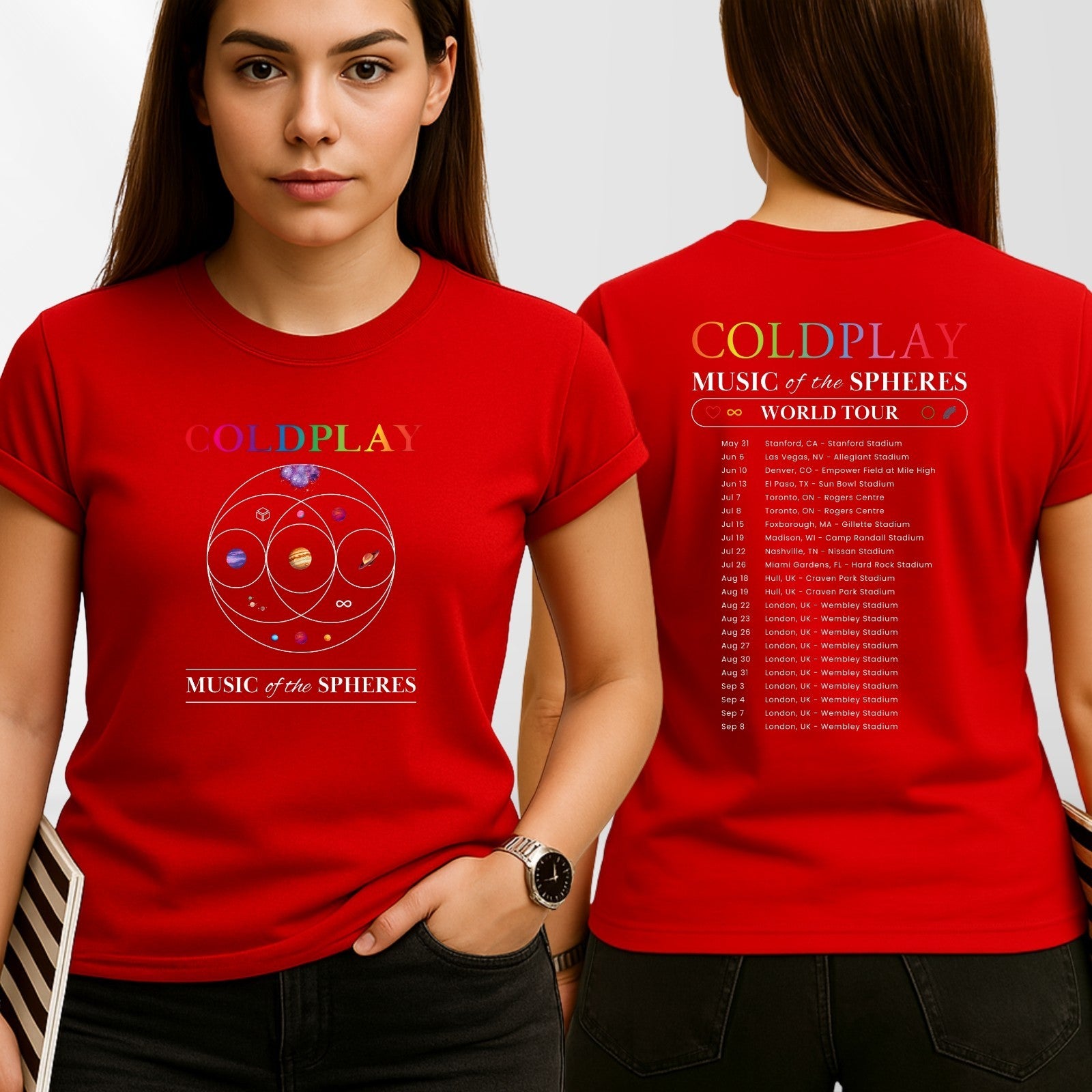Music of the Spheres Concert T-Shirt Design A product view 5