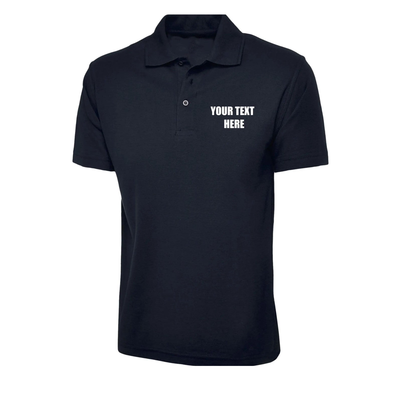 Personalised Embroidered Polo Shirt, Custom Text Or Logo Workwear Polo Shirt