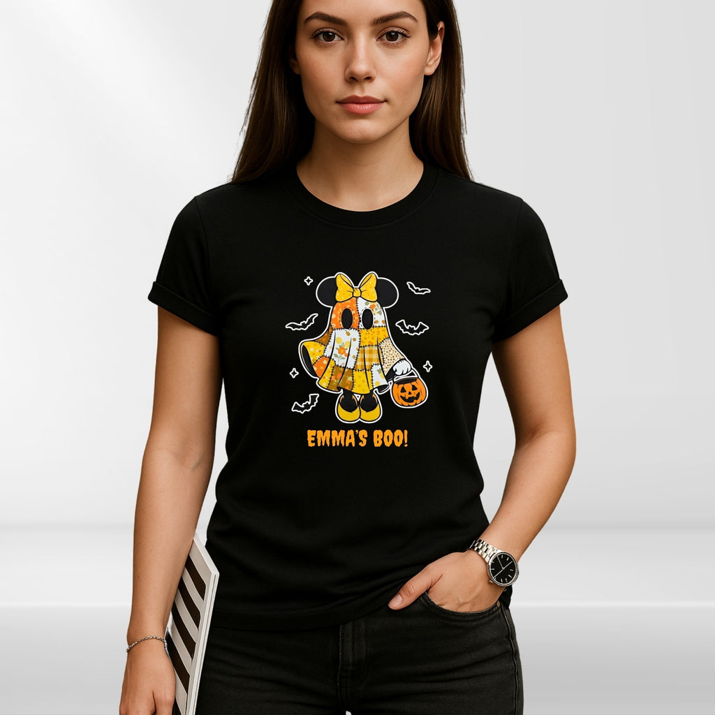 Custom Name Halloween Ghost T-Shirt | Personalized Spooky Boo Tee  Treat