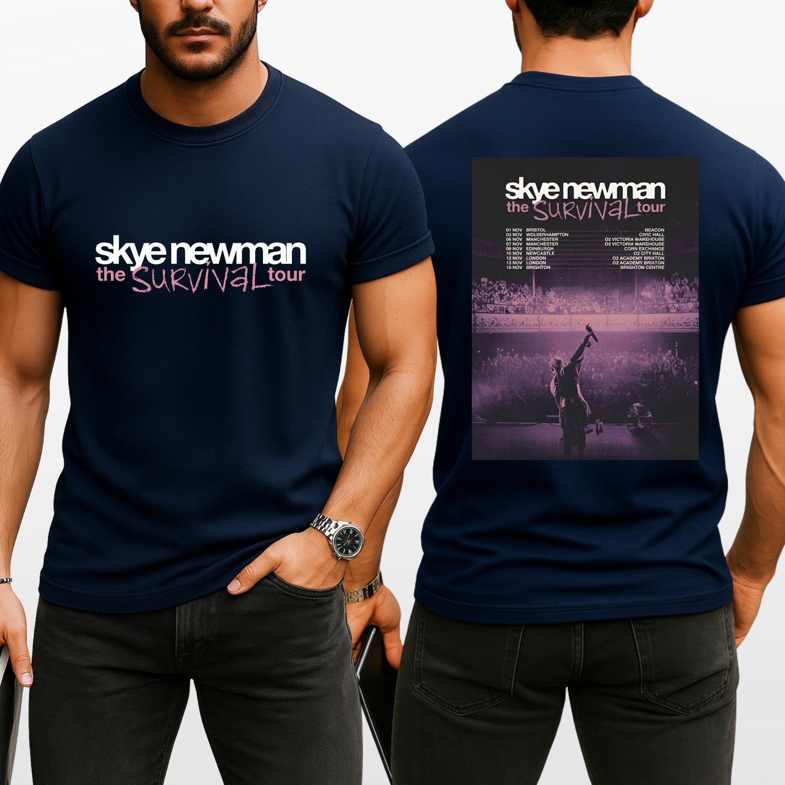 Skye Newman Survival Tour 2026 UK T Shirt Pop Music Concert Unisex Tee