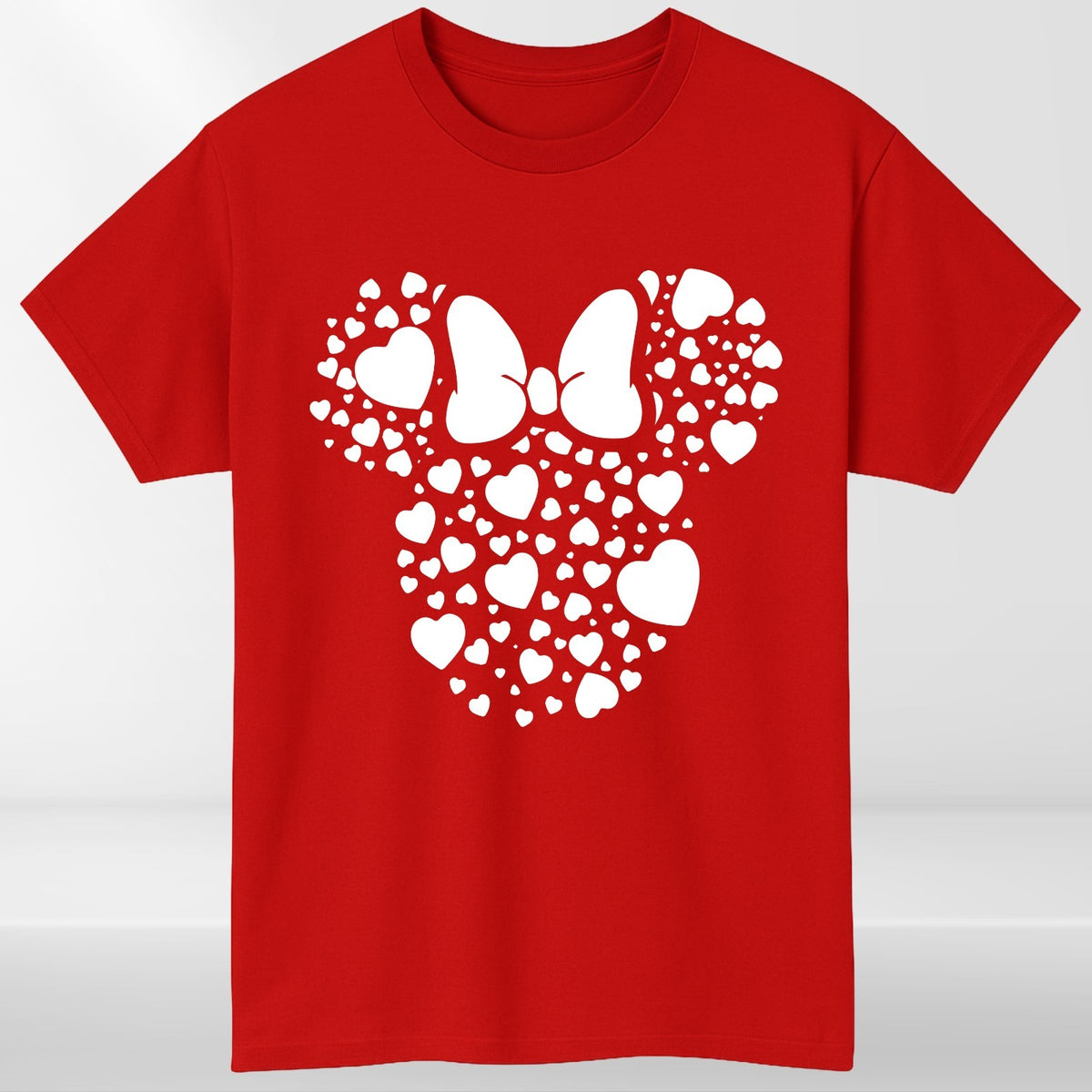 Mickey Minnie Heart T-Shirt Matching Disney Love Unisex Tee