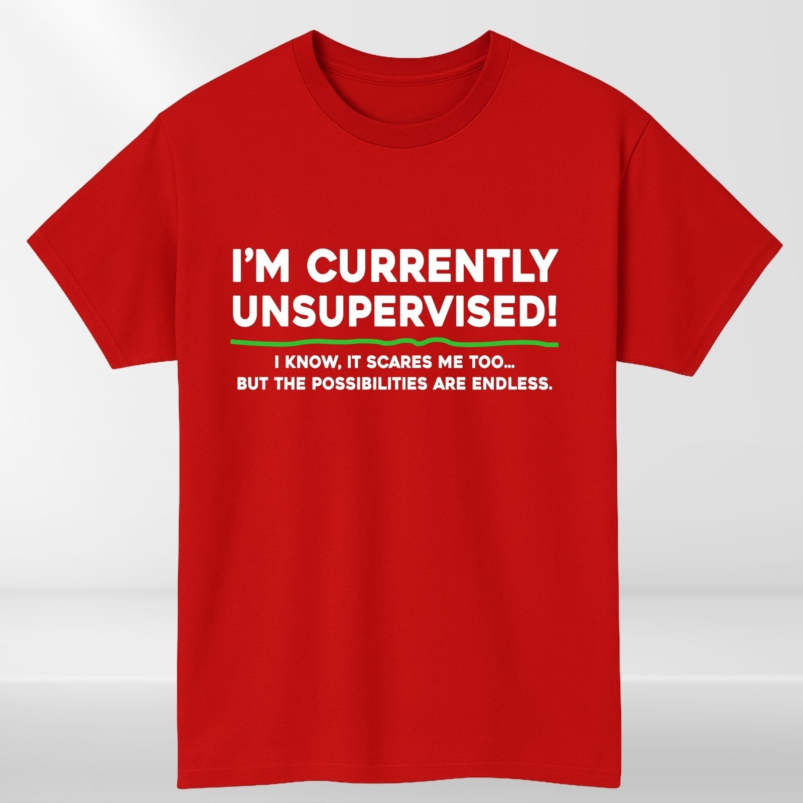 I'M CURRENTLY UNSUPERVISED Funny Rude T-Shirt product view 5
