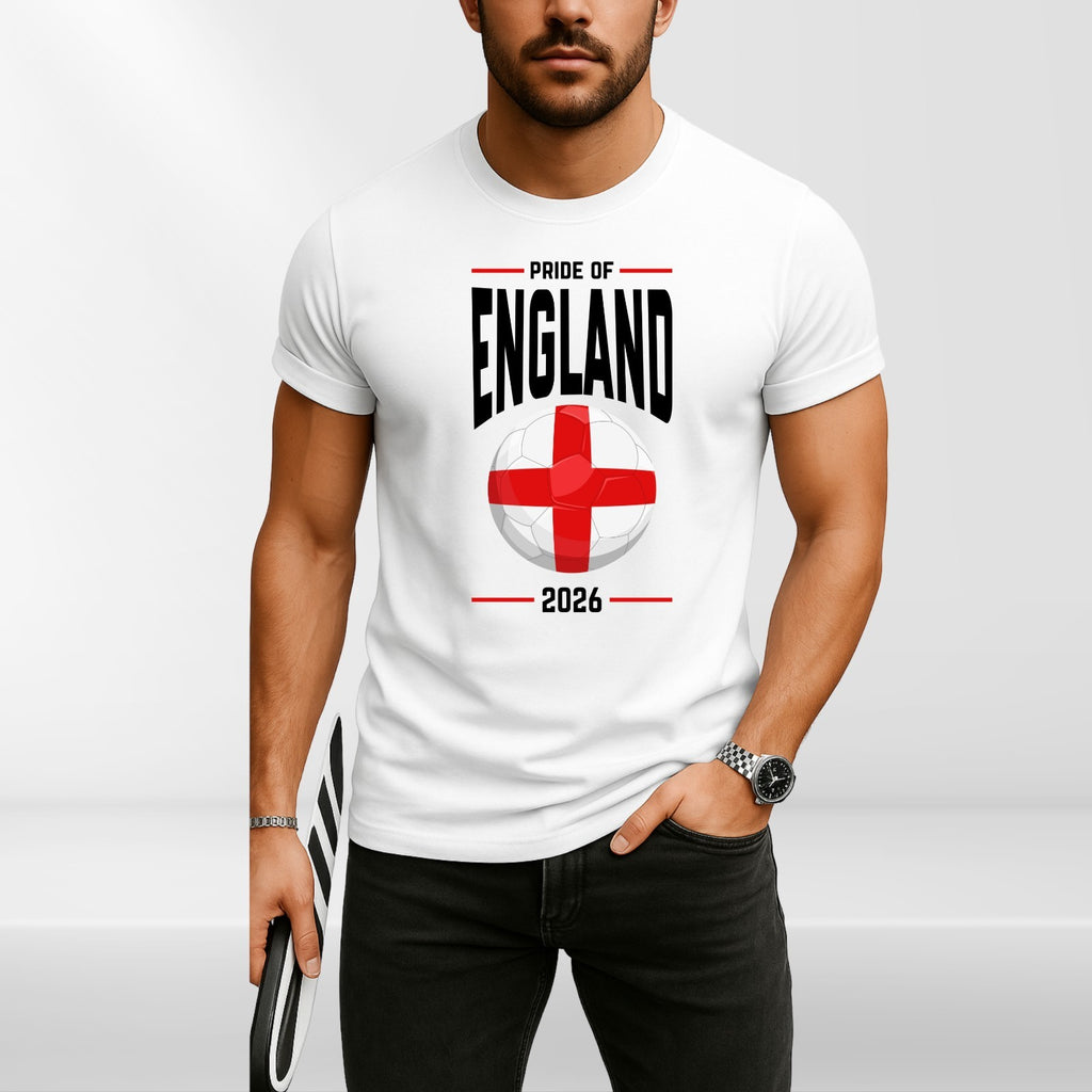 England Football Supporters T-Shirt 2026 St George Flag Unisex Fan Graphic Tee