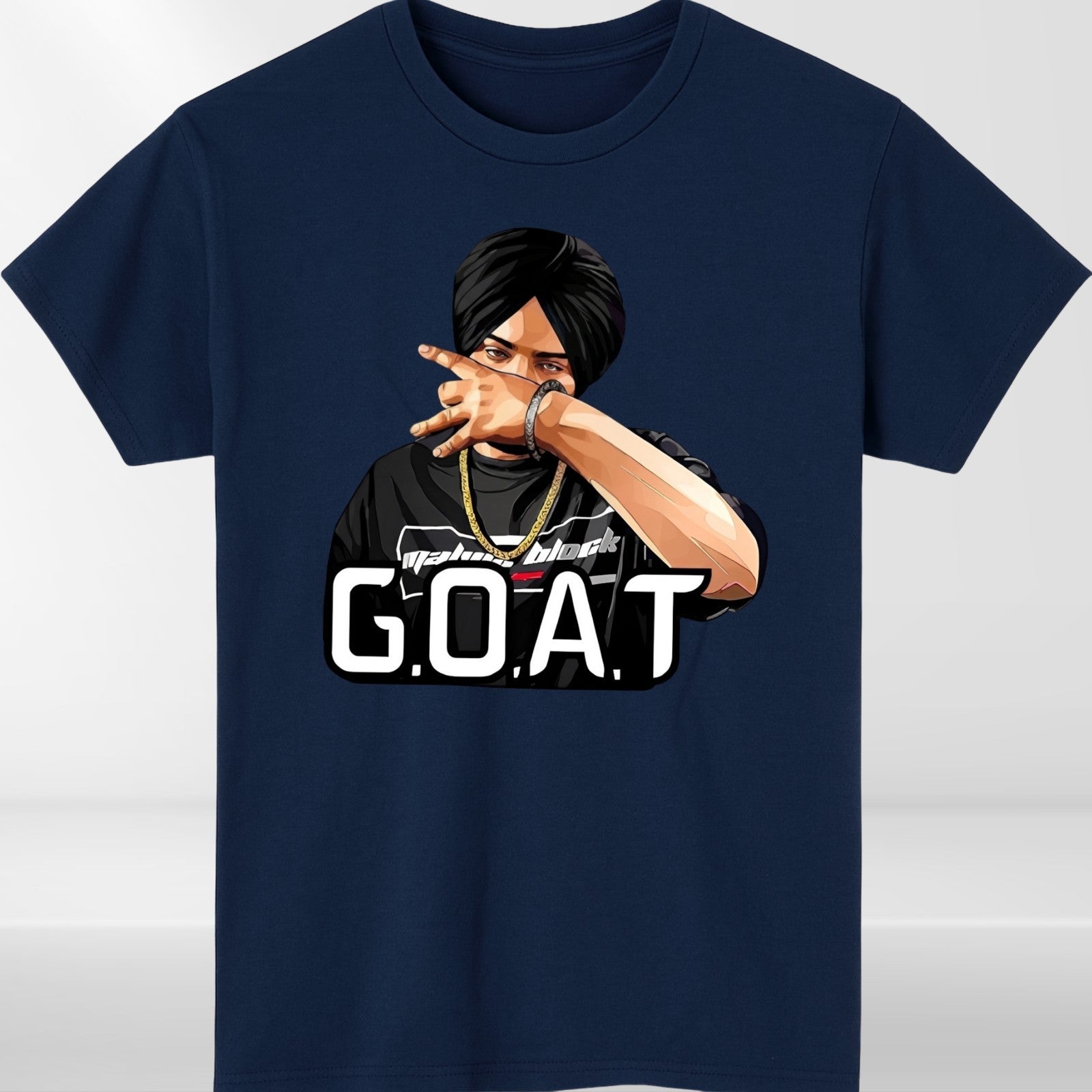 Popular! Sidhu Moose Wala Goat Indian Music Graphic Retro T-Shirt