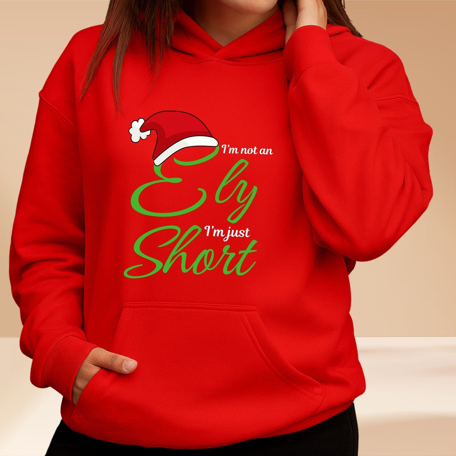I am not an elf i am just short Funny christmas Hoodie Unisex Xmas Hoodie