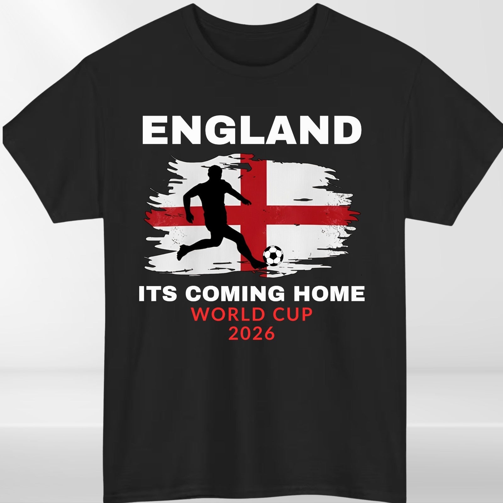 England 2026 Its Coming Home Football Fan T Shirt Soccer Graphic Tee